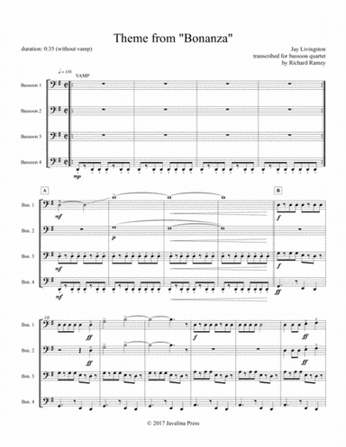 Bonanza (arr. Richard Ramey)