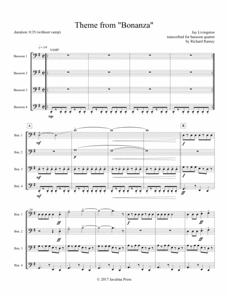 Bonanza (arr. Richard Ramey)