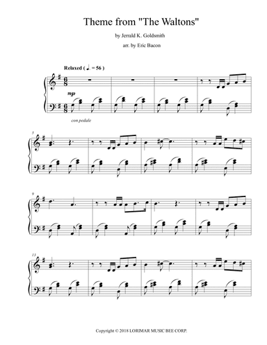 Theme From The Waltons (arr. Eric Bacon)