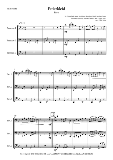 Federkleid (arr. Fabio Britto)