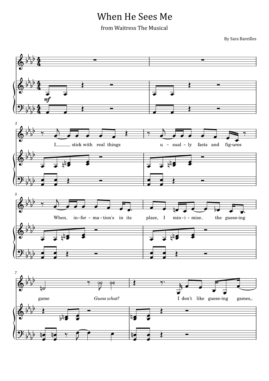 When He Sees Me (arr. poon)