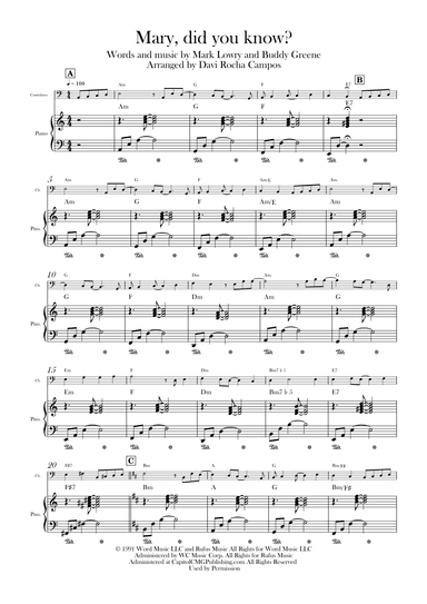 Mary, Did You Know? (arr. Davi Rocha Campos)