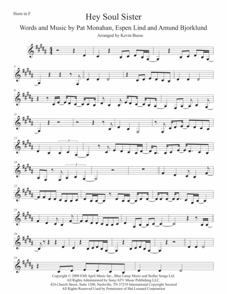 Hey, Soul Sister (arr. Kevin Busse)