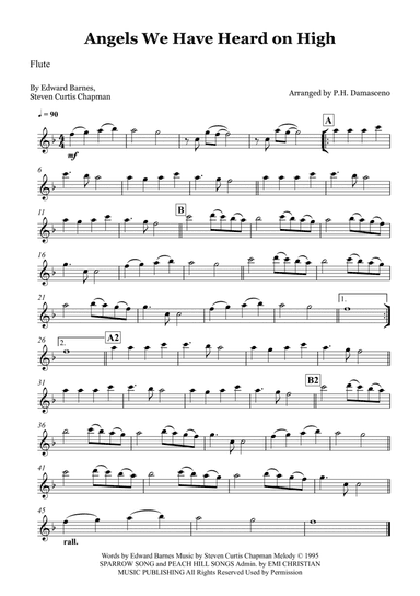 Angels We Have Heard On High (arr. P.H. Damasceno)