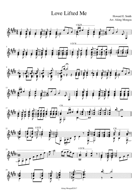 Love Lifted Me (arr. Aking Mongza)