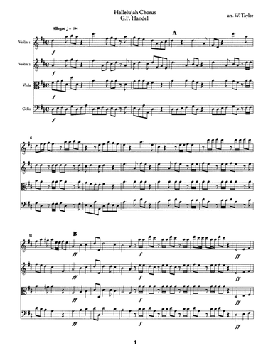 Hallelujah Chorus (arr. William Taylor)