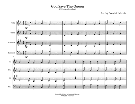 God Save The Queen (arr. Dominic Meccia)