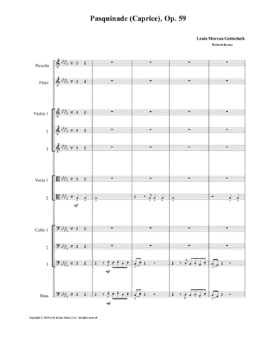 Pasquinade (String Nonet + Flute & Piccolo) (arr. Richard Byrnes)