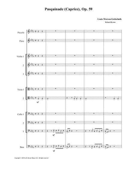 Pasquinade (String Nonet + Flute & Piccolo) (arr. Richard Byrnes)