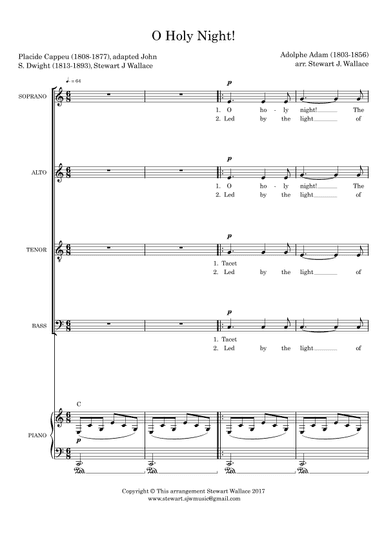 O Holy Night! (arr. Stewart J Wallace)