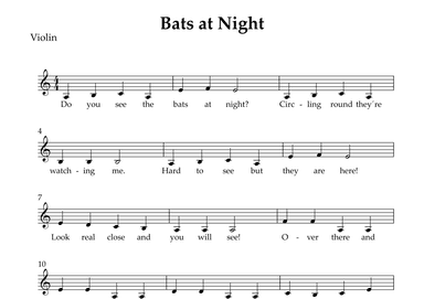 Bats at Night (arr. Wesley S. SIlva)