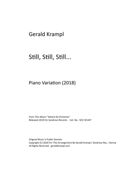 Still, Still, Still,..... (arr. Gerald Krampl)