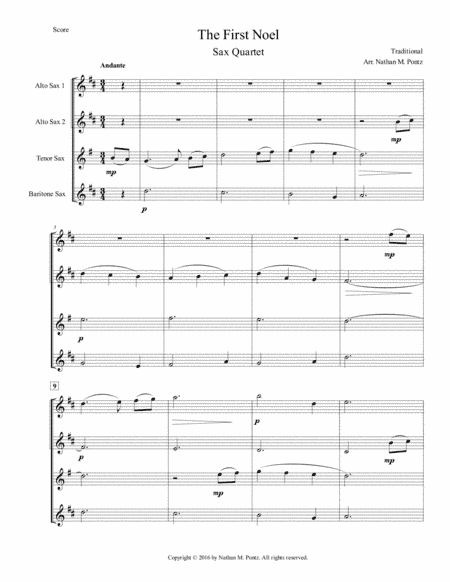 The First Noel (arr. Nathan M. Pontz)