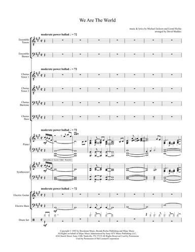 We Are The World (arr. David Maddux)