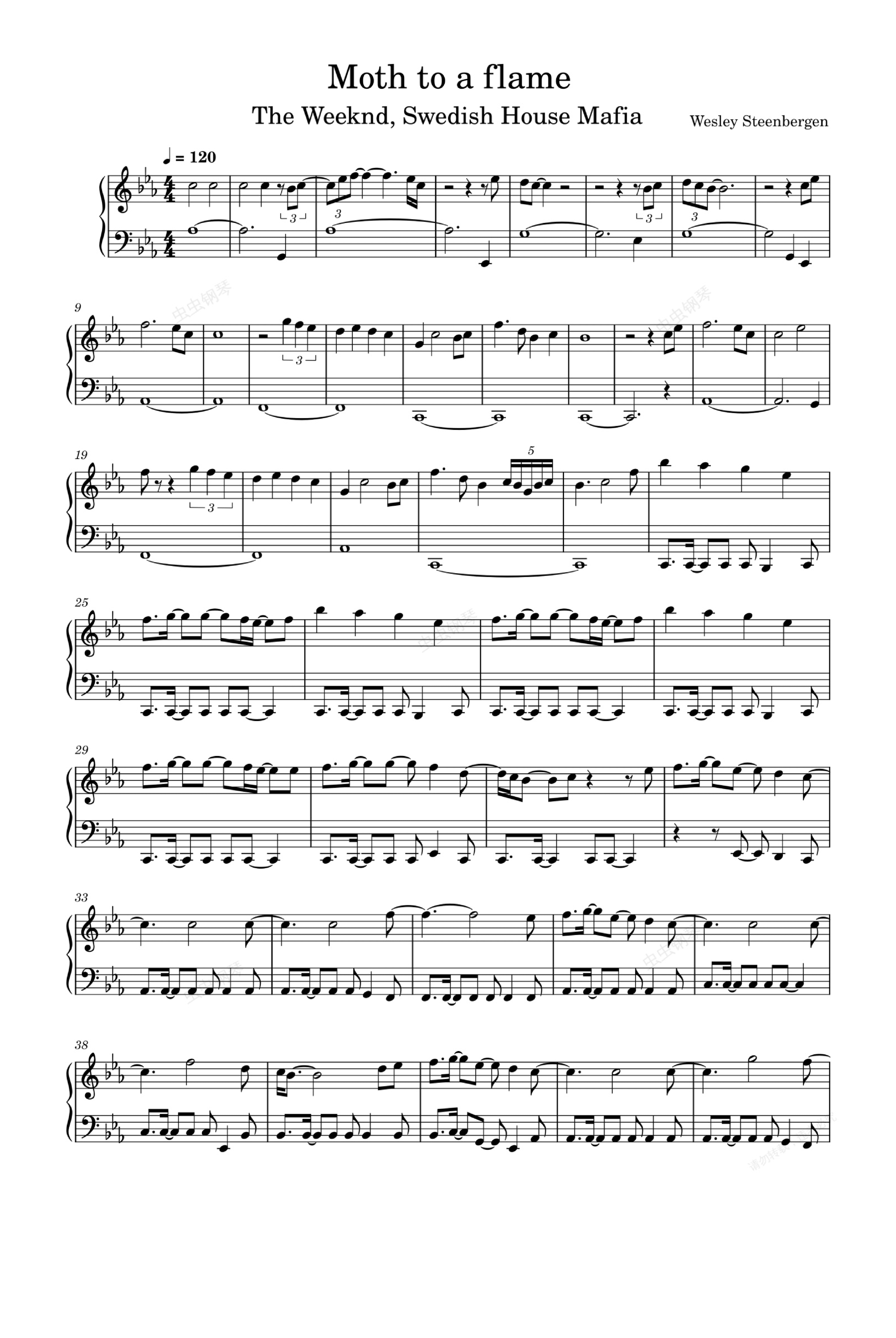 Moth To A Flame (arr. The Weeknd)