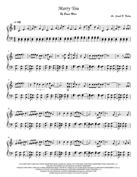 Marry You (arr. Joseph B. Neeley)