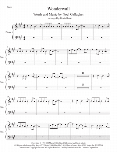 Wonderwall (arr. Kevin Busse)