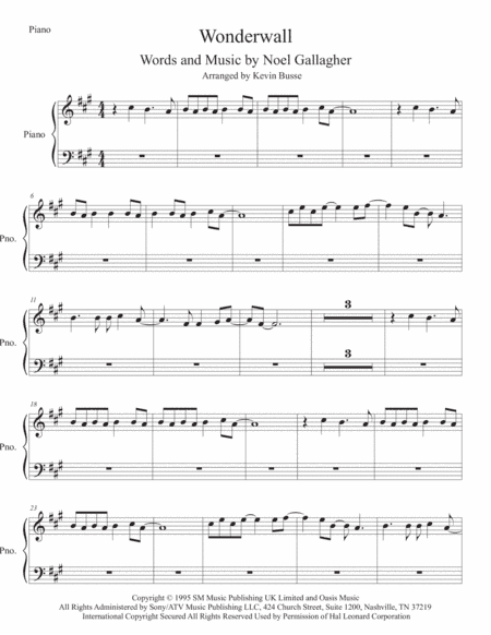 Wonderwall (arr. Kevin Busse)