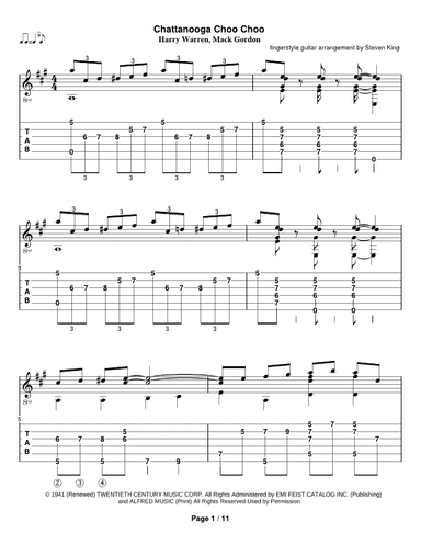 Chattanooga Choo Choo (arr. Steven Michael King)