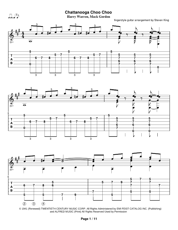 Chattanooga Choo Choo (arr. Steven Michael King)