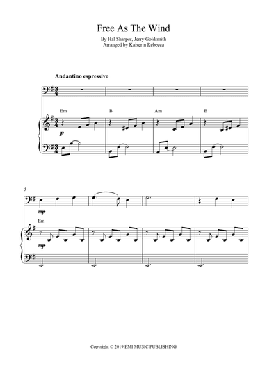 Free As The Wind (arr. Kaiserin Rebecca)