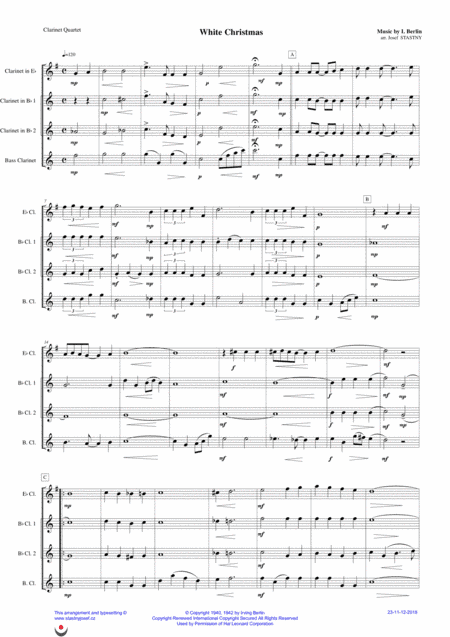 White Christmas (arr. Josef Štastný)