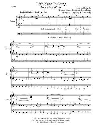 Let's Keep It Going (arr. Rob Hlebinsky)