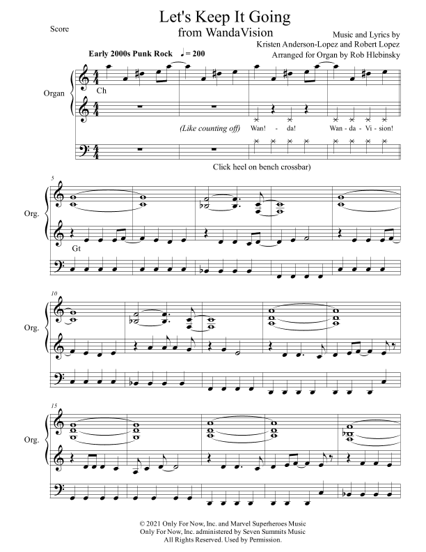 Let's Keep It Going (arr. Rob Hlebinsky)