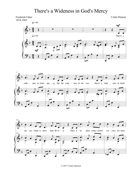There's a Wideness in God's Mercy (solo)