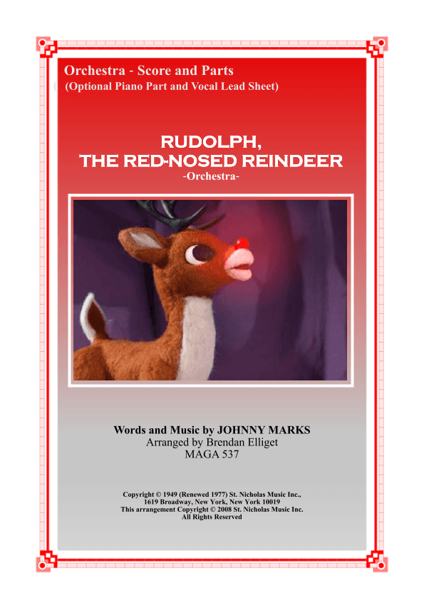 Rudolph The Red-nosed Reindeer (arr. Brendan James Elliget MAGA 537)