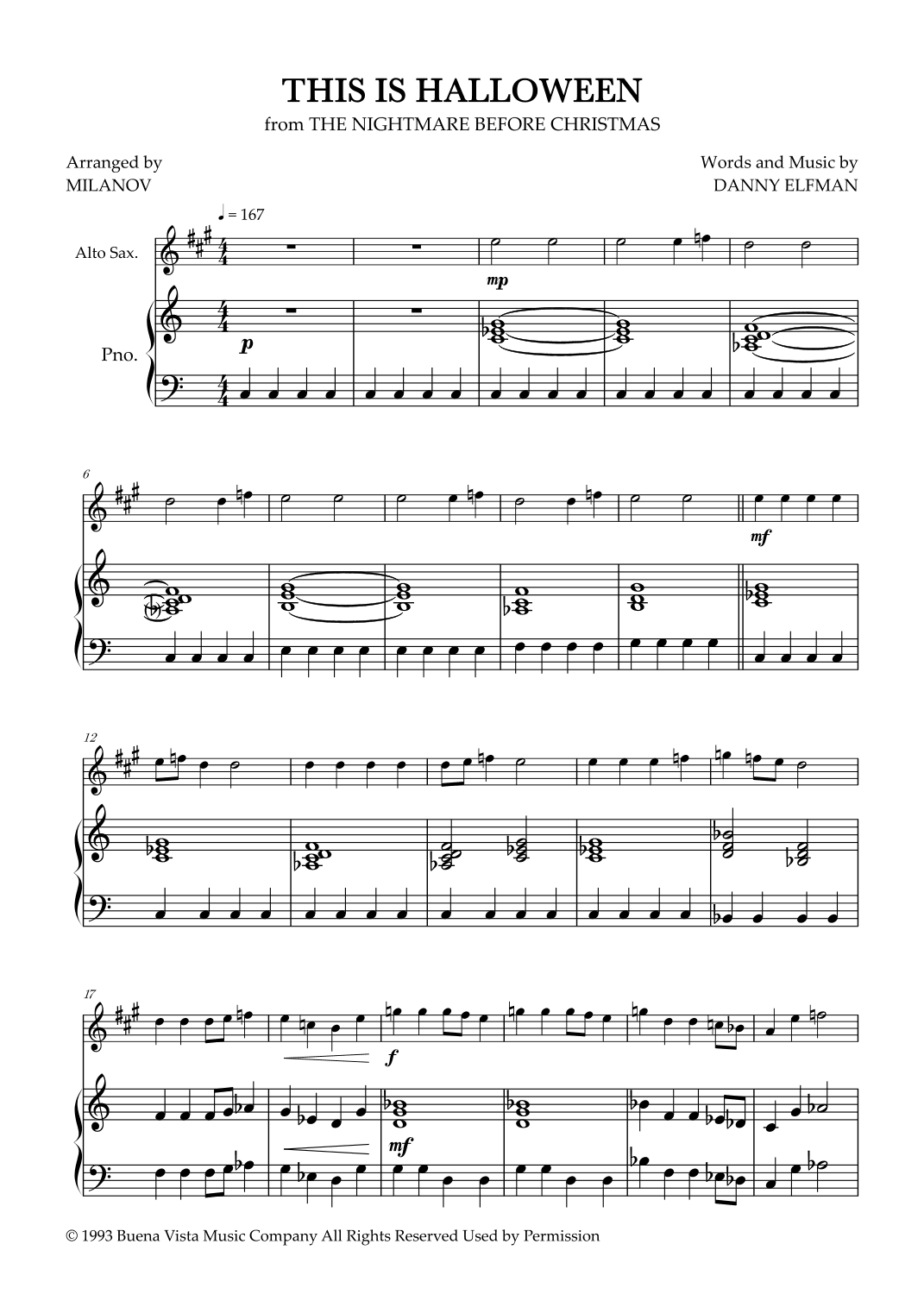 This Is Halloween (arr. Milanov)