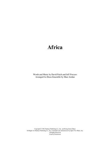 Africa (arr. Marc Jordan)