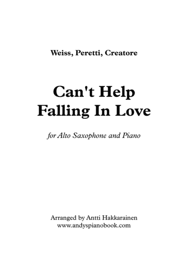 Can't Help Falling In Love (arr. Antti Hakkarainen)