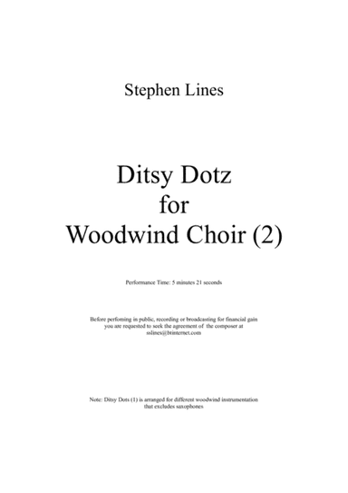 Ditsy Dots for Woodwind Choir (2)