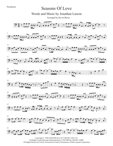 Seasons Of Love (arr. Kevin Busse)