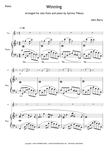 Winning (arr. Sylvina Tilbury)