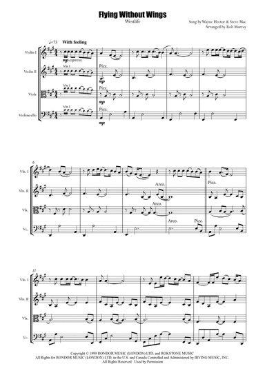 Flying Without Wings (arr. Rob Murray)