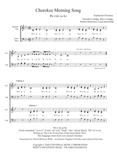Cherokee Morning Song (arr. Eric Lane Barnes)