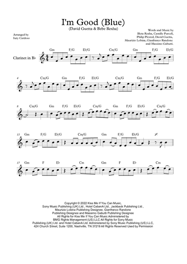 I'm Good (blue) (arr. Iury Cardoso)