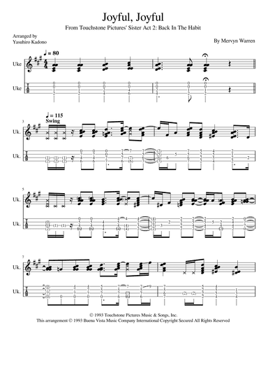 Joyful, Joyful (arr. Yasuhiro Kadono)