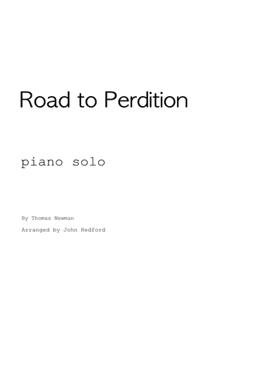 Road To Perdition (arr. John Redford)
