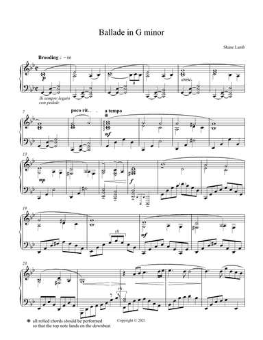 Ballade in G Minor