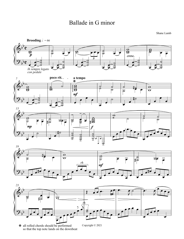 Ballade in G Minor