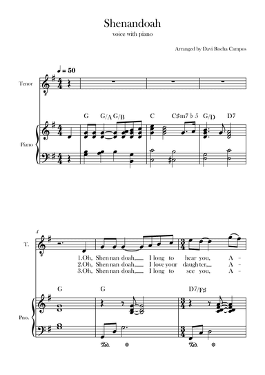 Shenandoah (arr. Davi Rocha Campos)