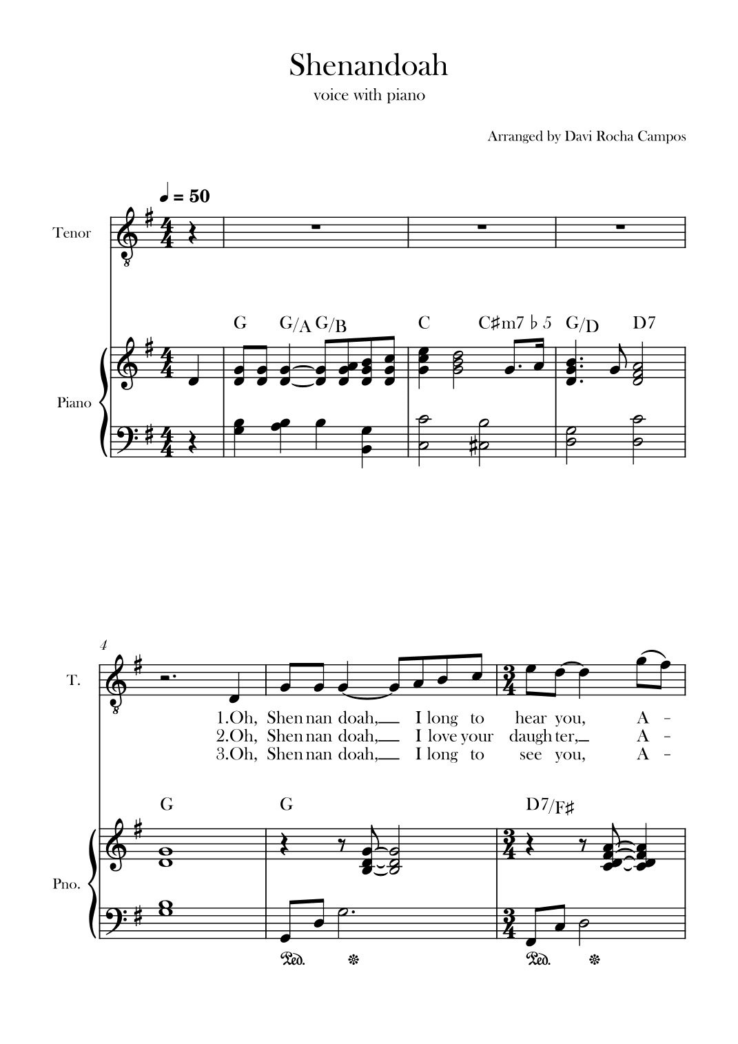 Shenandoah (arr. Davi Rocha Campos)