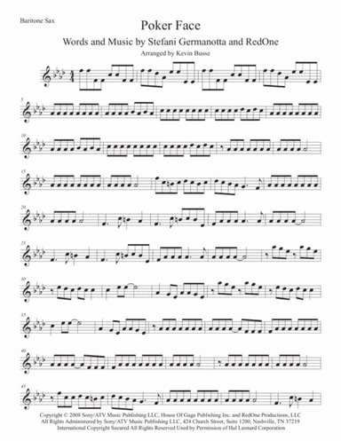Poker Face (arr. Kevin Busse)