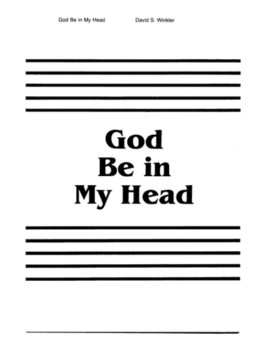 God Be in My Head