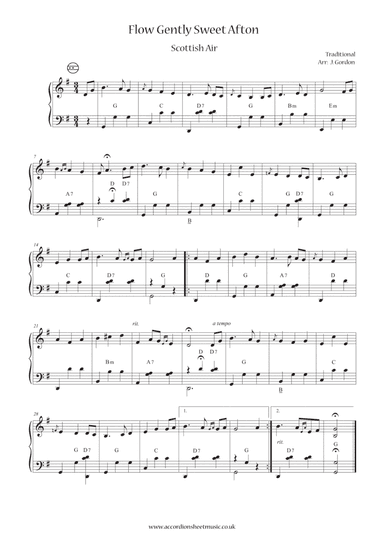 Flow Gently Sweet Afton (arr. Julia Gordon)