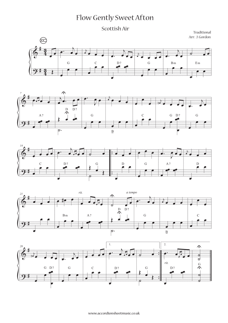 Flow Gently Sweet Afton (arr. Julia Gordon)
