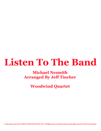 Listen To The Band (arr. Jeff Tincher)